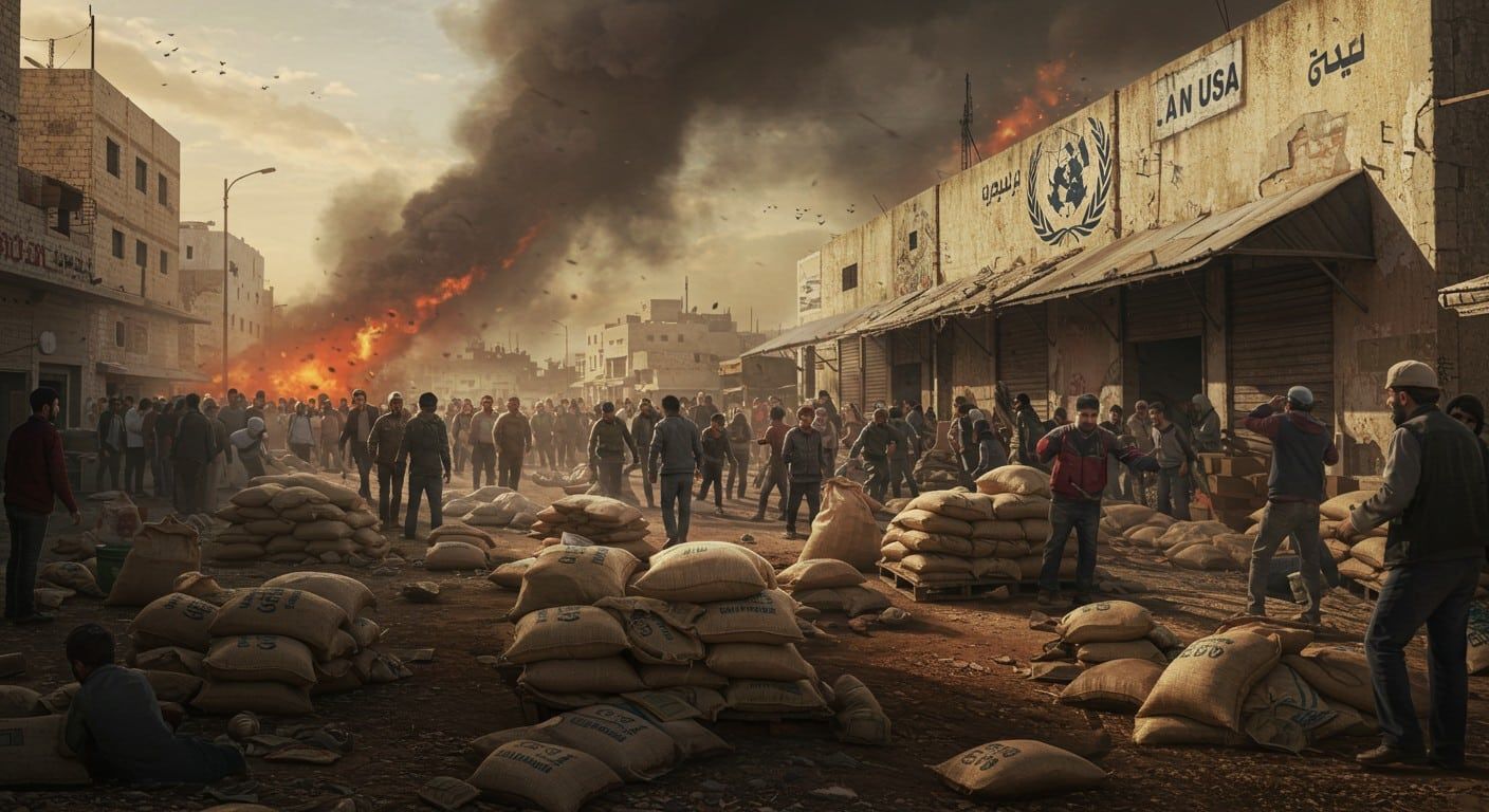 Gaza : pillage d’un entrepôt de l’ONU, deux morts